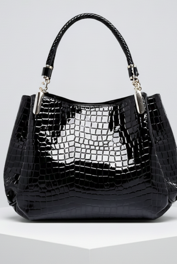 Women's Elegant Crocodile Shoulder Bag | Timeless Sophisticated Accessory for Day to Night Wear 1