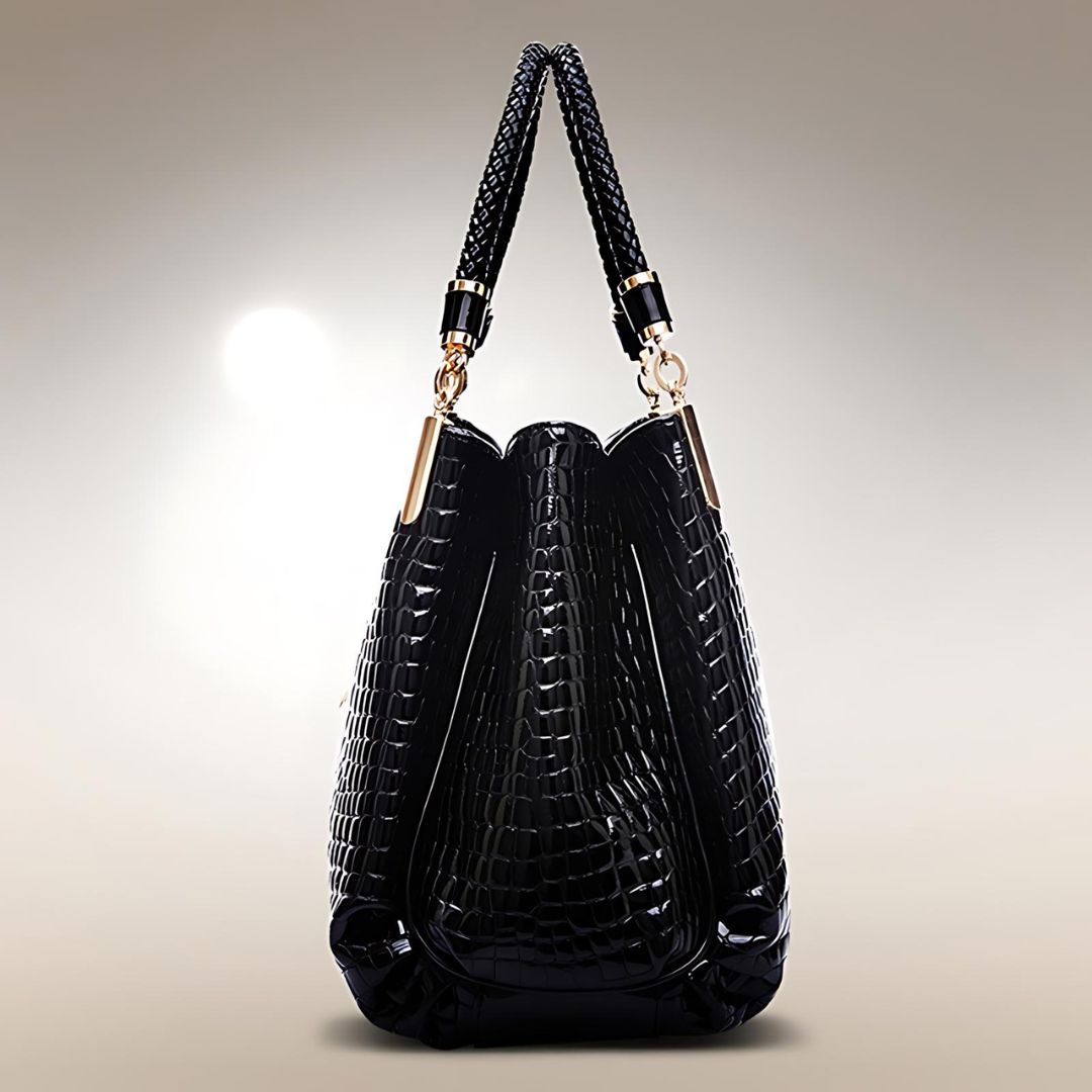 Women's Elegant Crocodile Shoulder Bag | Timeless Sophisticated Accessory for Day to Night Wear 3