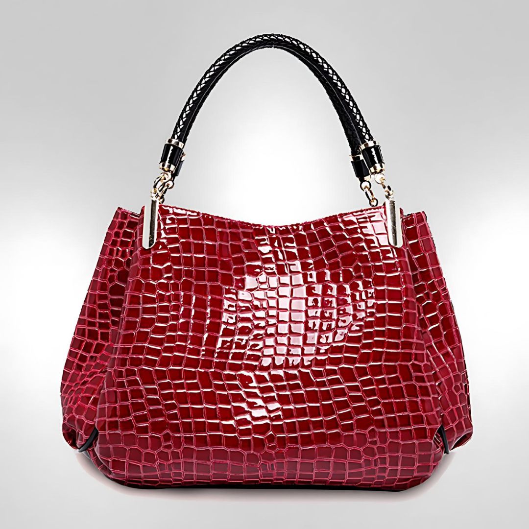 Women's Elegant Crocodile Shoulder Bag | Timeless Sophisticated Accessory for Day to Night Wear 4