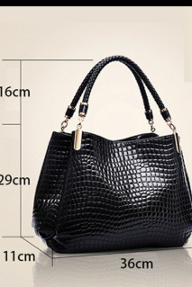 Women's Elegant Crocodile Shoulder Bag | Timeless Sophisticated Accessory for Day to Night Wear 6