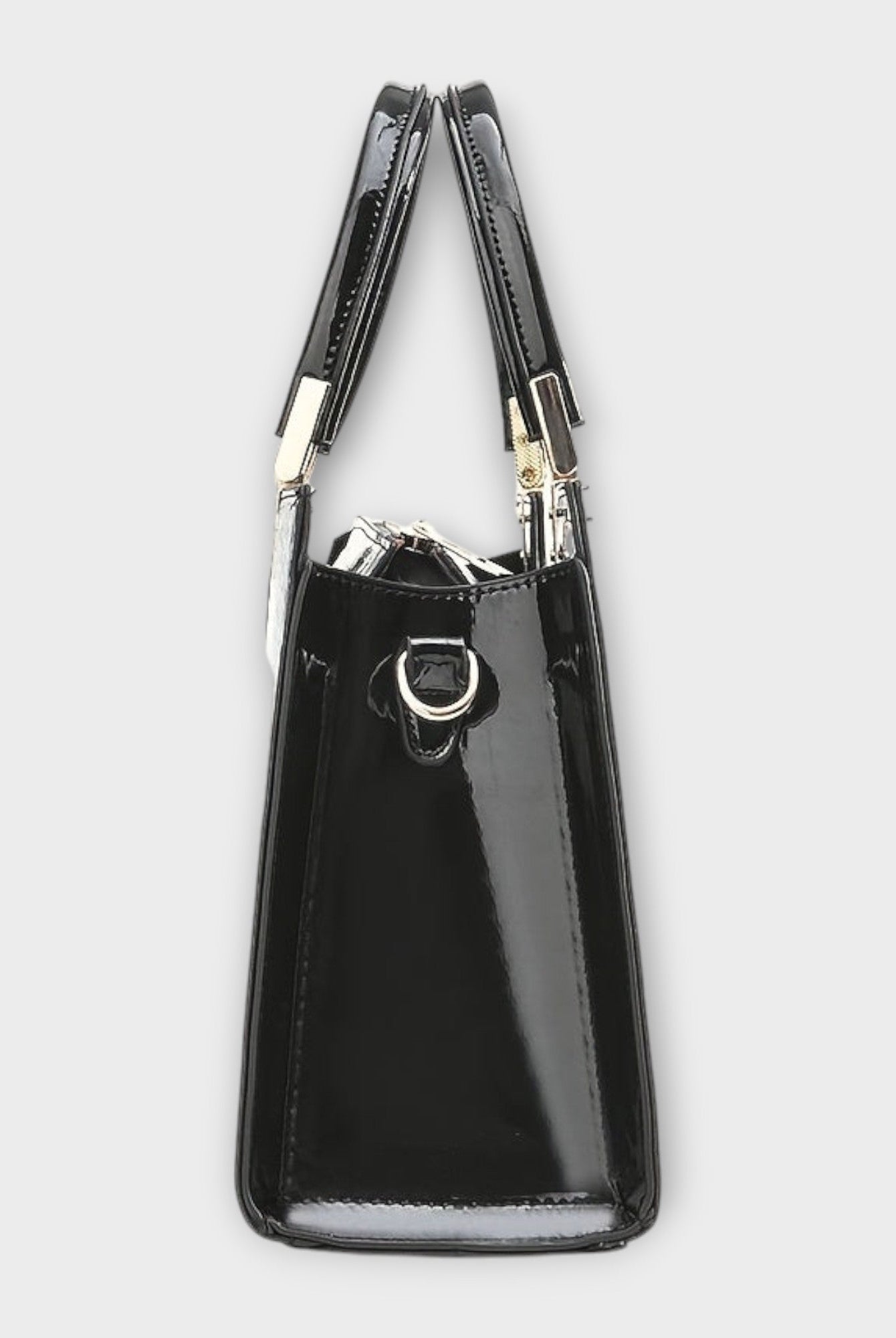 Women's Glossy Crocodile Skin Tote Bag | Elegant Structured Everyday Handbag 2