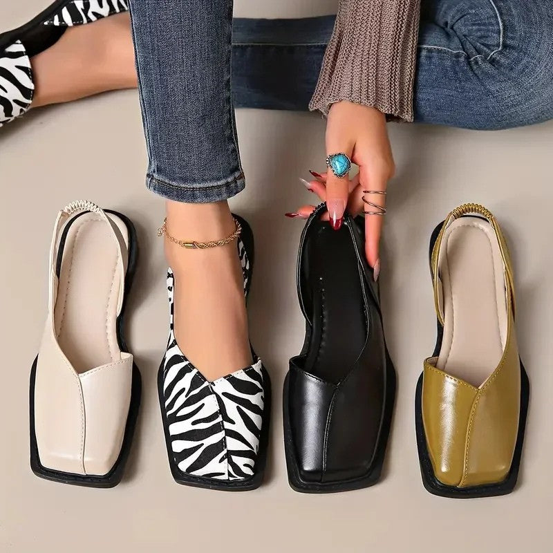 Women's Premium Leather Flat Shoes | Chic Comfortable Slip-On Flats 1