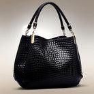 Women's Elegant Crocodile Shoulder Bag | Timeless Sophisticated Accessory for Day to Night Wear 2