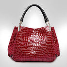 Women's Elegant Crocodile Shoulder Bag | Timeless Sophisticated Accessory for Day to Night Wear 4