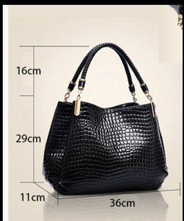 Women's Elegant Crocodile Shoulder Bag | Timeless Sophisticated Accessory for Day to Night Wear 6