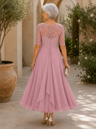 Women's Elegant Lace Midi Dress | Flattering Timeless Cocktail Gown 3