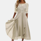 Women's Elegant Lace Midi Dress | Timeless Formal Evening Wear 2