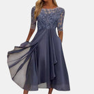 Women's Elegant Lace Midi Dress | Timeless Formal Evening Wear 4