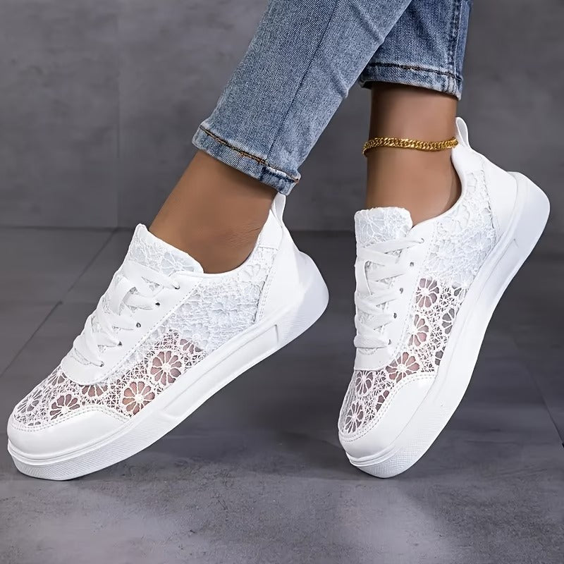Women's Floral Casual Sneakers | Lightweight Comfortable Everyday Shoes 1