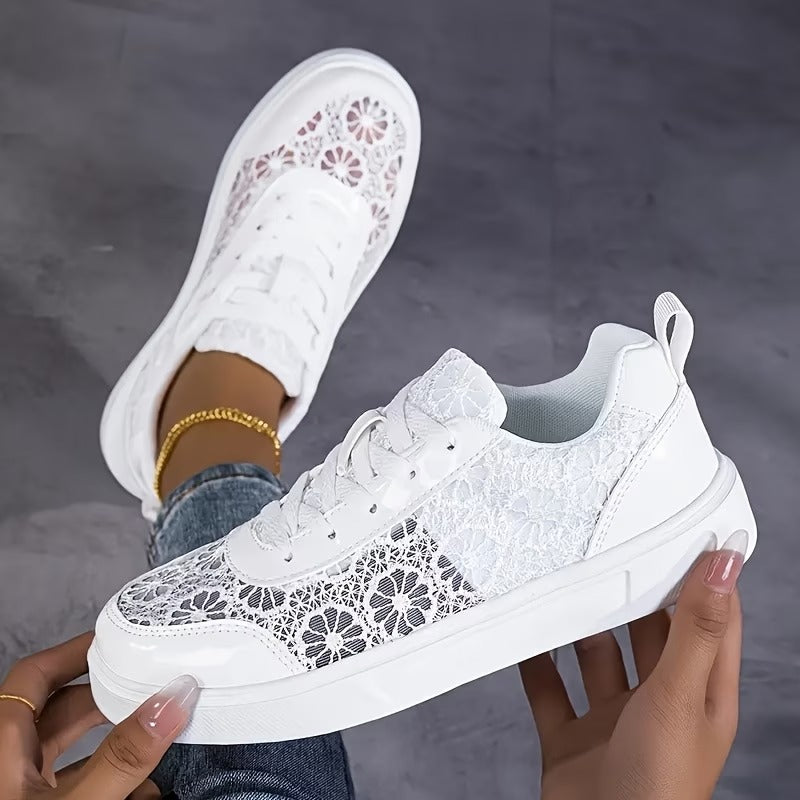 Women's Floral Casual Sneakers | Lightweight Comfortable Everyday Shoes 5