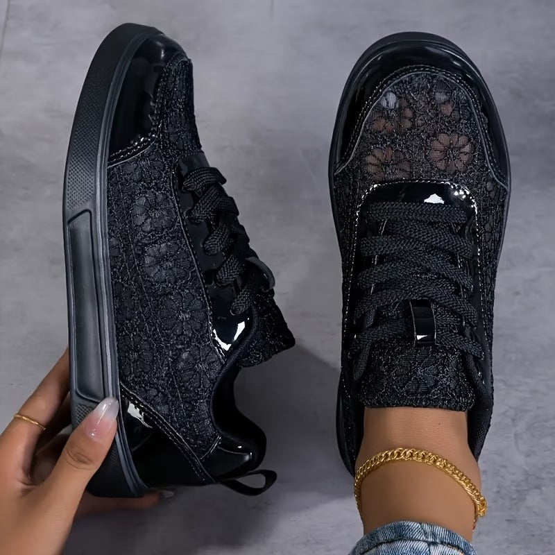 Women's Floral Casual Sneakers | Lightweight Comfortable Everyday Shoes 6