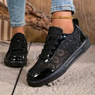 Women's Floral Casual Sneakers | Lightweight Comfortable Everyday Shoes 8