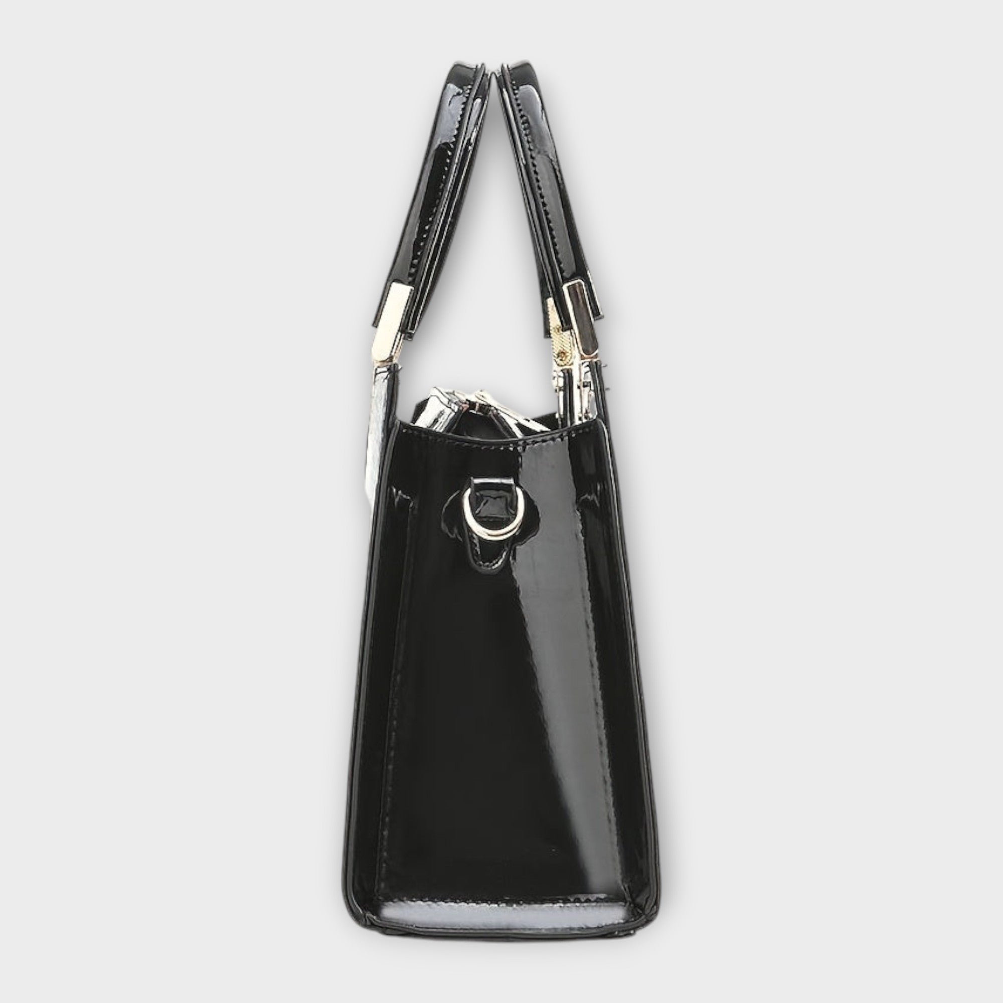 Women's Glossy Crocodile Skin Tote Bag | Elegant Structured Everyday Handbag 2