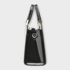 Women's Glossy Crocodile Skin Tote Bag | Elegant Structured Everyday Handbag 2