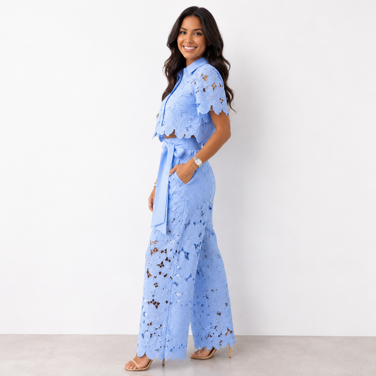 Women's Lightweight Fabric Two-Piece Set | Relaxed Elegant Outfit for Everyday Wear 5