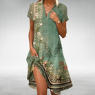 Women's Lightweight Floral Midi Dress | Elegant Relaxed Fit Summer Dress 2