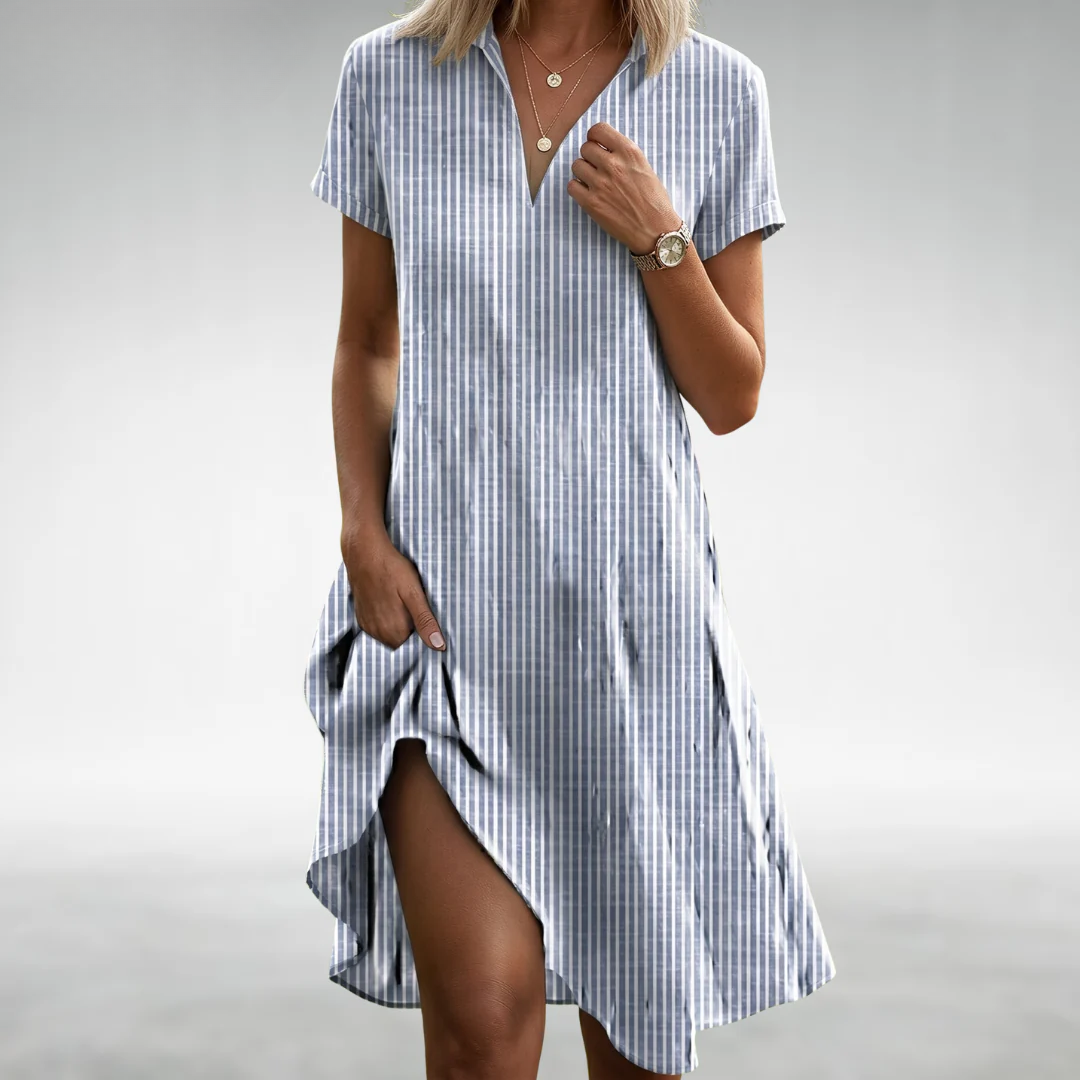 Women's Lightweight Floral Midi Dress | Elegant Relaxed Fit Summer Dress 4